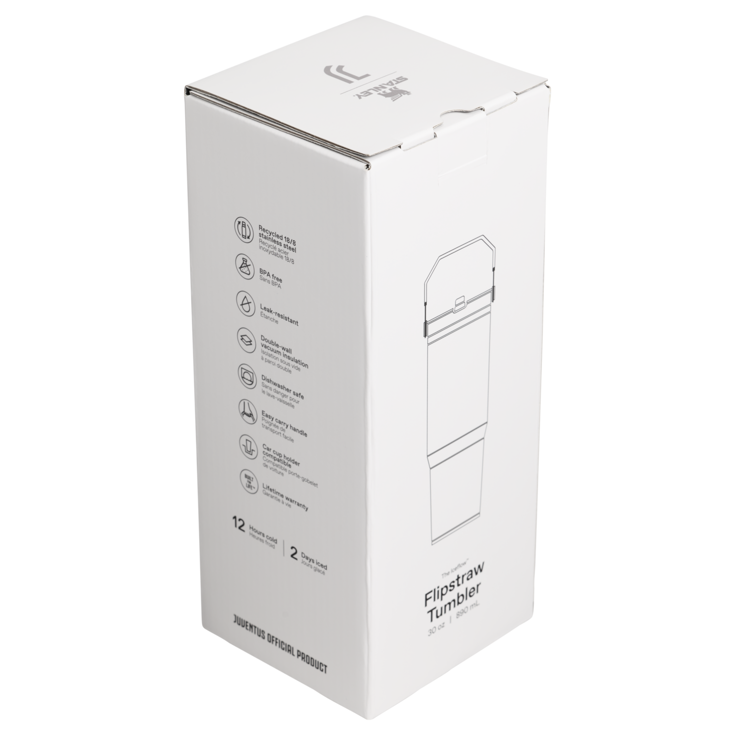 Stanley 1913 x Juventus The IceFlow™ Flip Straw 2.0 Tumbler | 30 OZ
